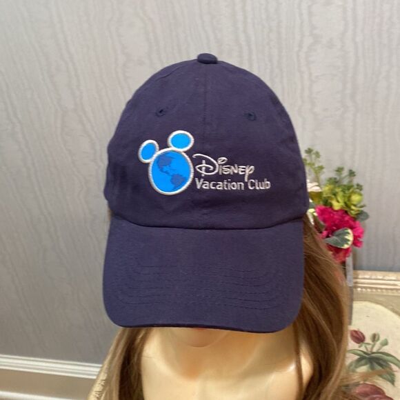 Disney Parks Disney Vacation Club Member Adjustable Cap Hat Blue Strap Back - Picture 3 of 14